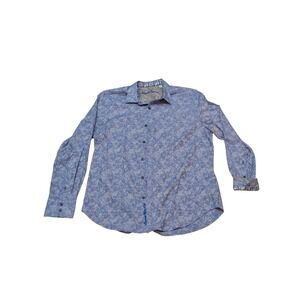 Robert Graham Geometric Button Up Shirt Men XL Classic Fit Long‎ Sleeve